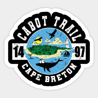 Cabot Trail Cape Breton 1497 Sticker